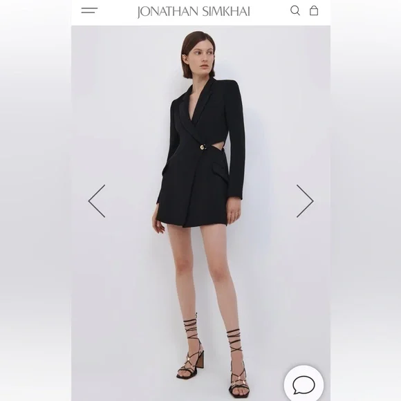 Jonathan Simkhai Dresses Nwot Jayda Structured Blazer Dress